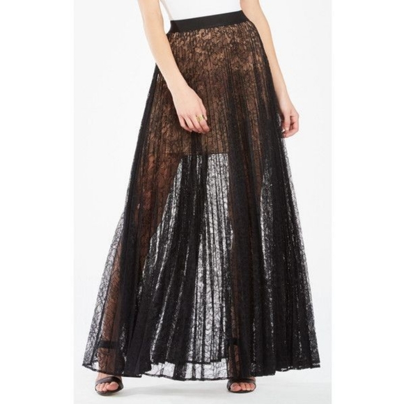 Bcbgmaxazria Esten Lace Maxi Skirt